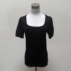 Scotch & Soda Black Short Sleeve Top